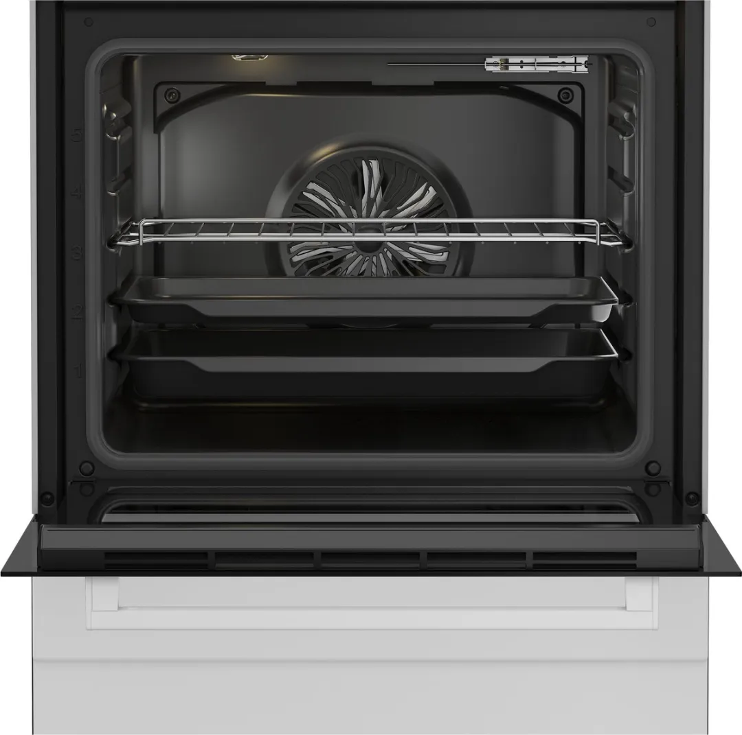 Beko FBM6701W Vrijstaand Keramisch Fornuis - 4 Kookzones - 1 Oven