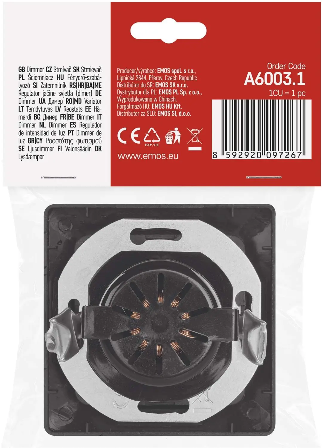 EMOS A6003.1 Triac-dimmer nr. 6 - Antraciet - afbeelding 4 van 6
