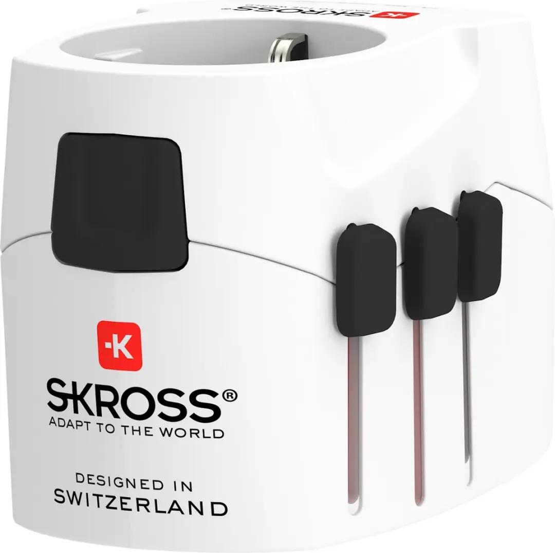 Skross Wereld Adapter Pro Light USB Reisadapter - 2 USB-poorten - Wit - afbeelding 4 van 6