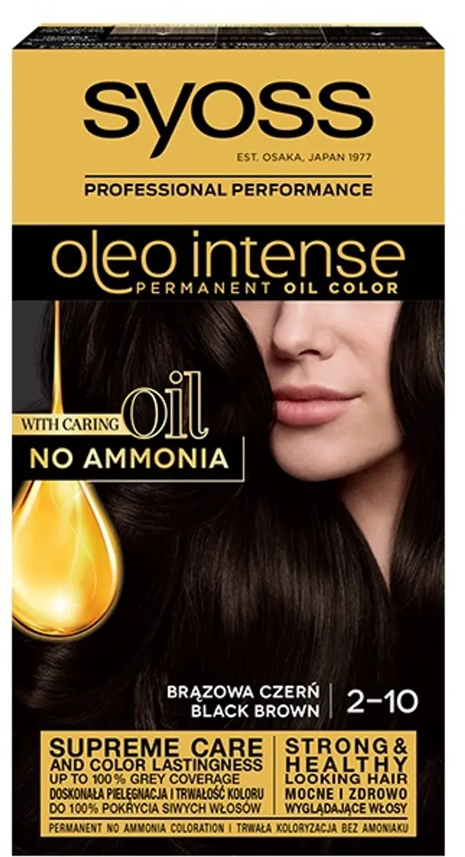 Syoss Oleo Intense Haarverf 2-10 Bruin Zwart