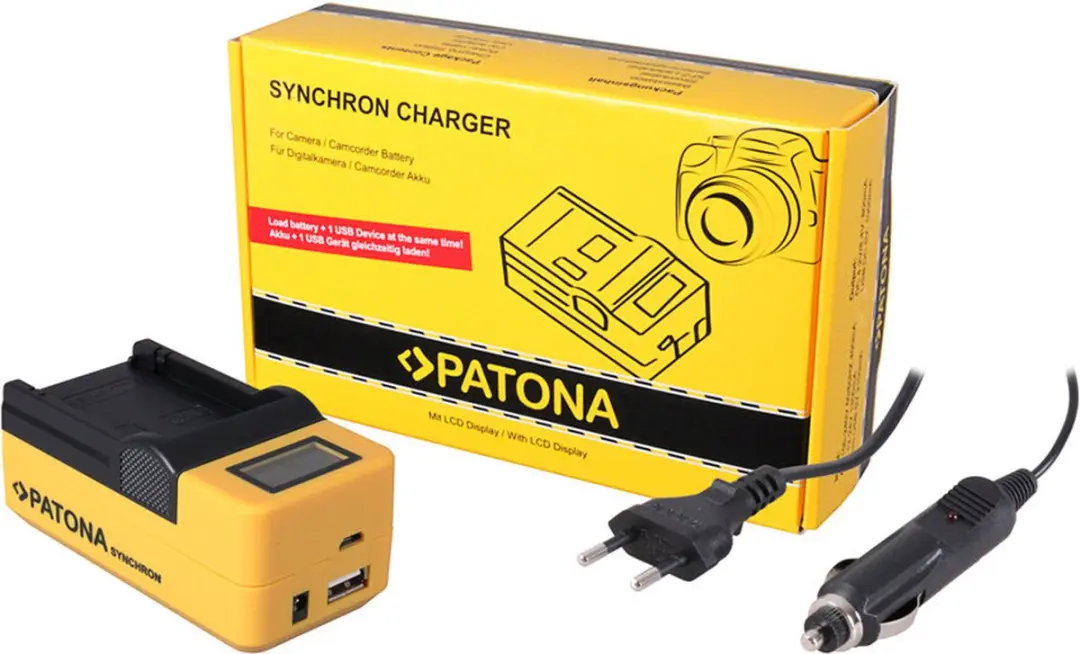 Patona LCD Lader voor Canon LP-E5 - afbeelding 3 van 3