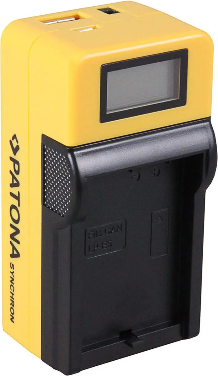 Patona LCD Lader voor Canon LP-E5 - afbeelding 2 van 3