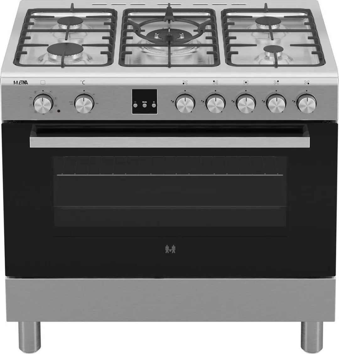 Etna FG190RVS Gas/elektro fornuis 5 kookzones