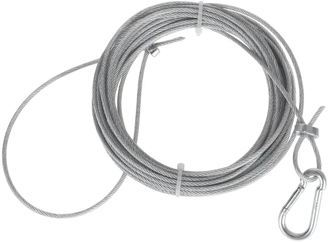 staalkabel met karabijnhaak 12 meter