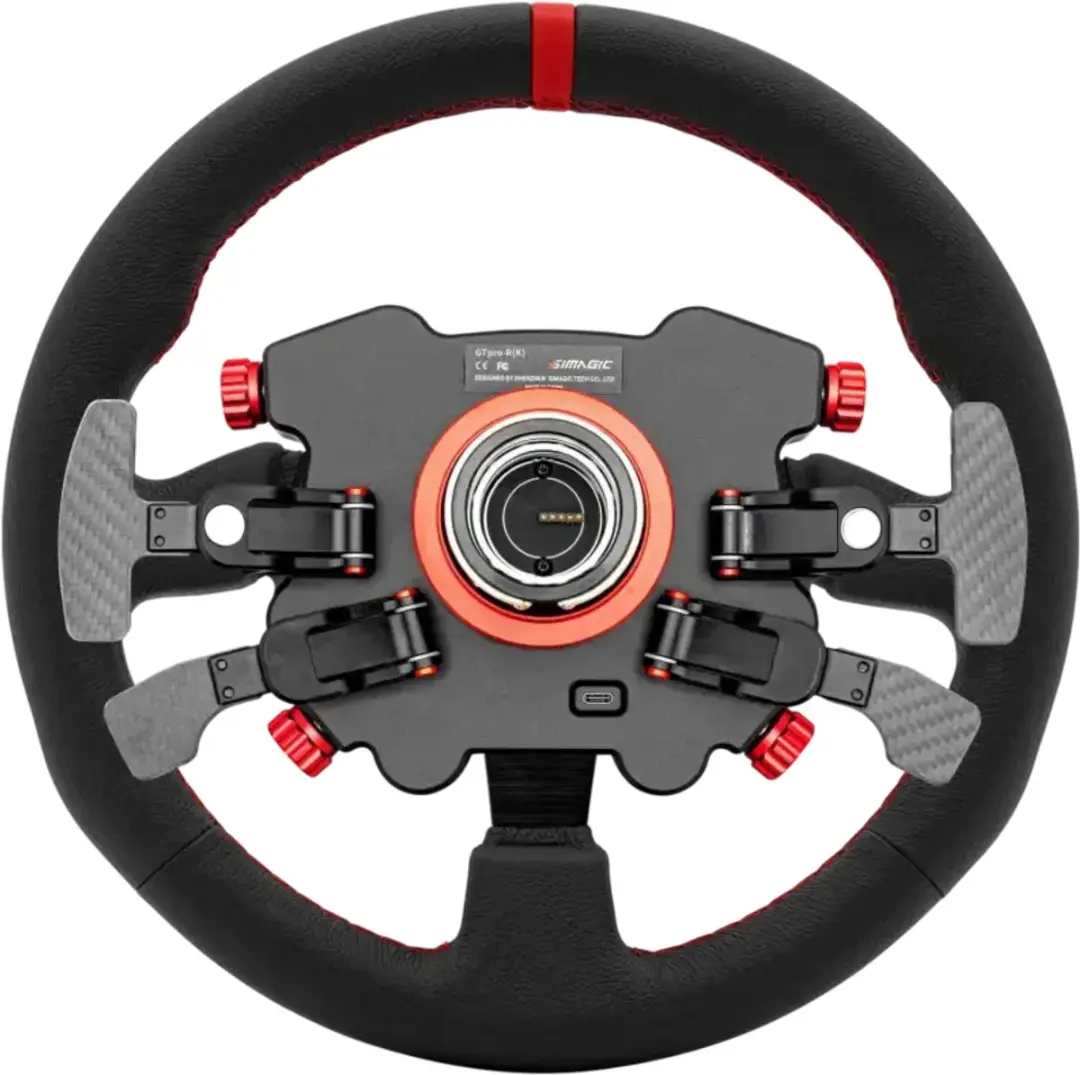 Simagic GT Pro - Roestvrijstalen Racing Stuurwiel - 330mm - Leren Afwerking - QR50 Systeem - afbeelding 3 van 3