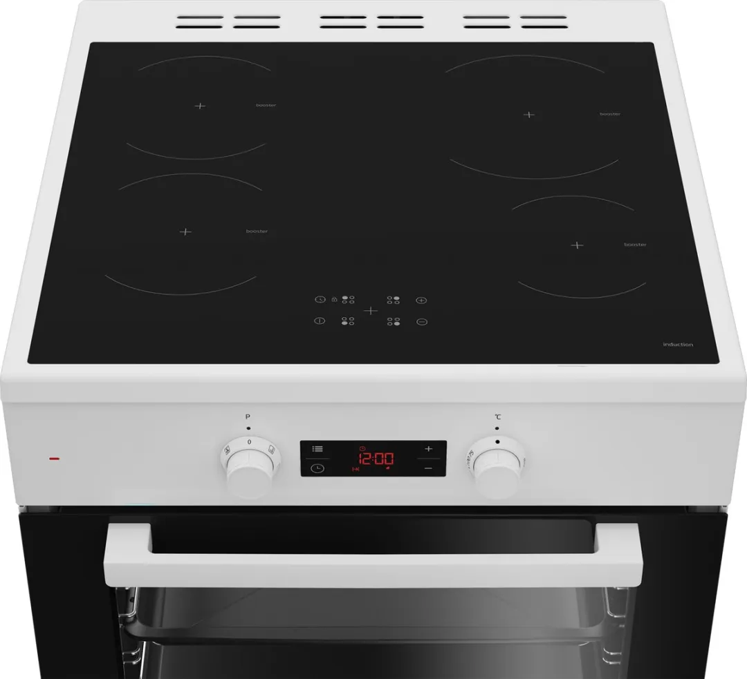 Beko FBE69303MWC Fornuis - Inductie 4 zones - 7,6 kW - Wit - afbeelding 4 van 5
