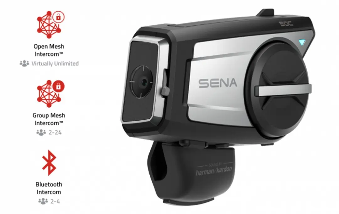 Sena 50C Motorfiets Headset - Met Camera - afbeelding 4 van 6
