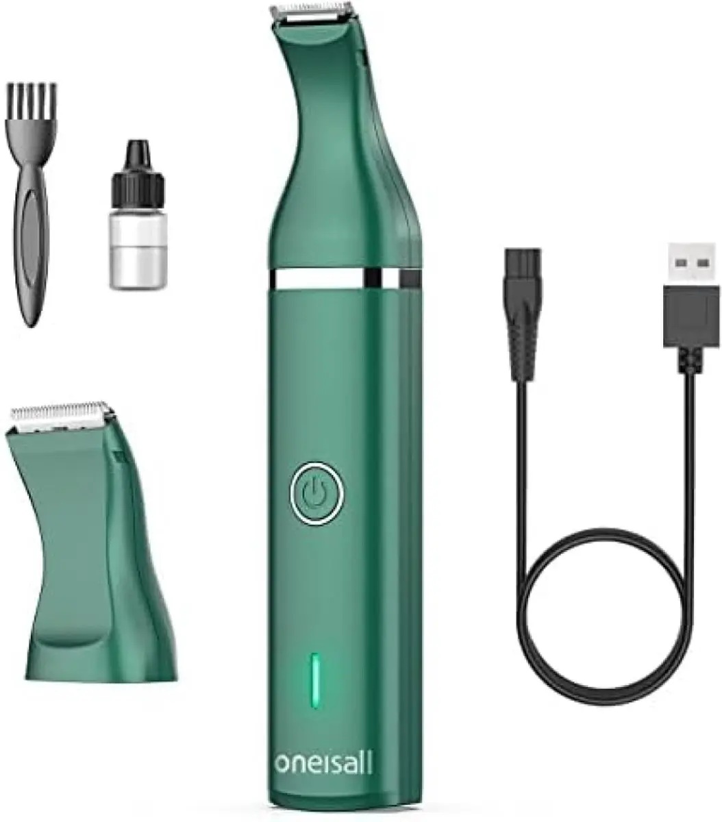 Hondenpoottrimmer met dubbele messen, geluidsarme tondeuse, huisdierverzorgingss