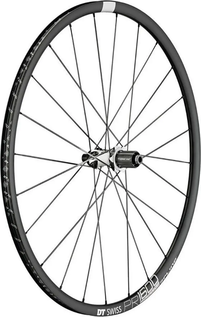 DT Swiss PR 1600 Spline DB 23 Achterwiel Aluminium Center Lock 142/12mm TA, zwar