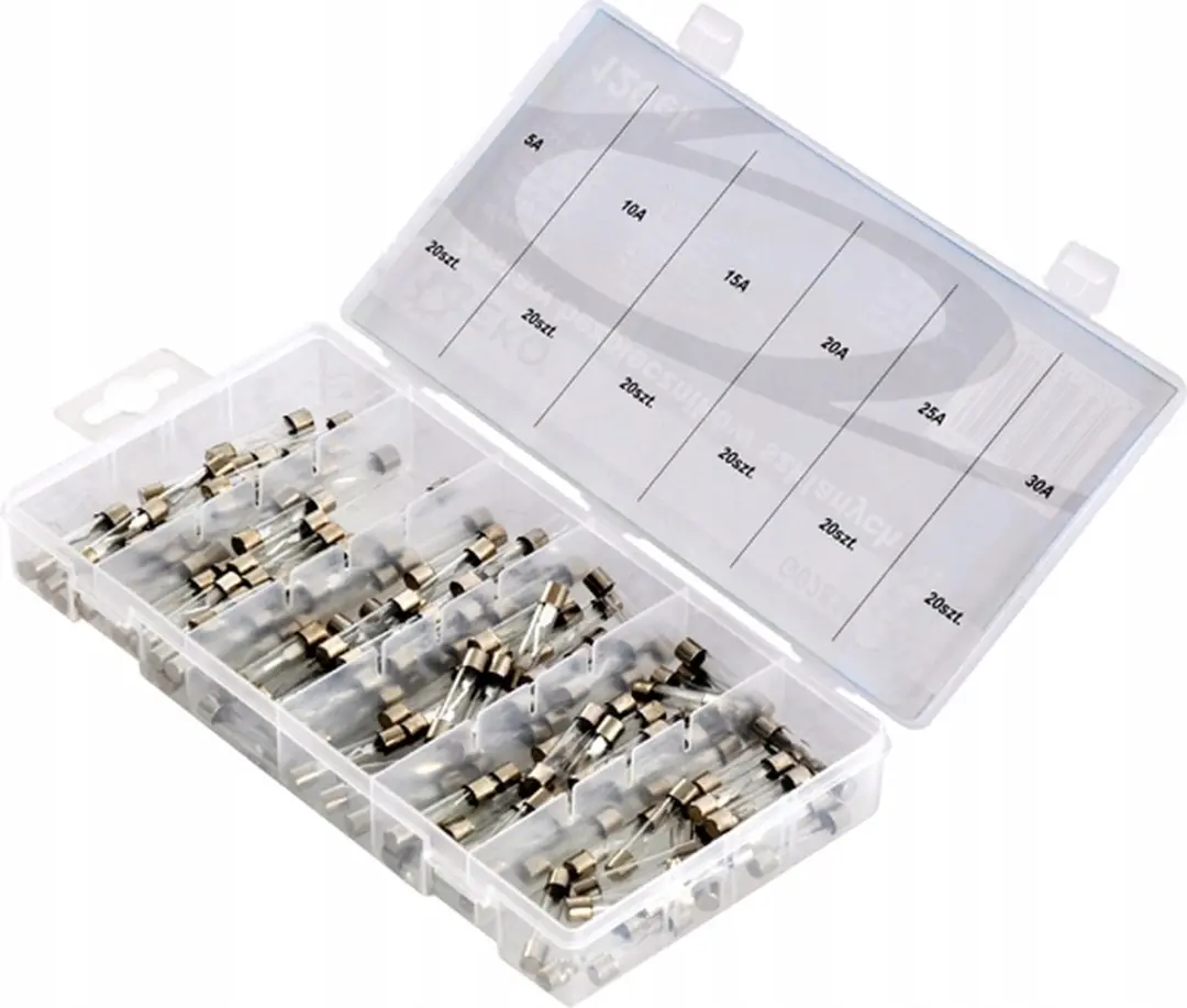 GEKO Glazen Zekeringen Set - 120 Stuks - afbeelding 4 van 4