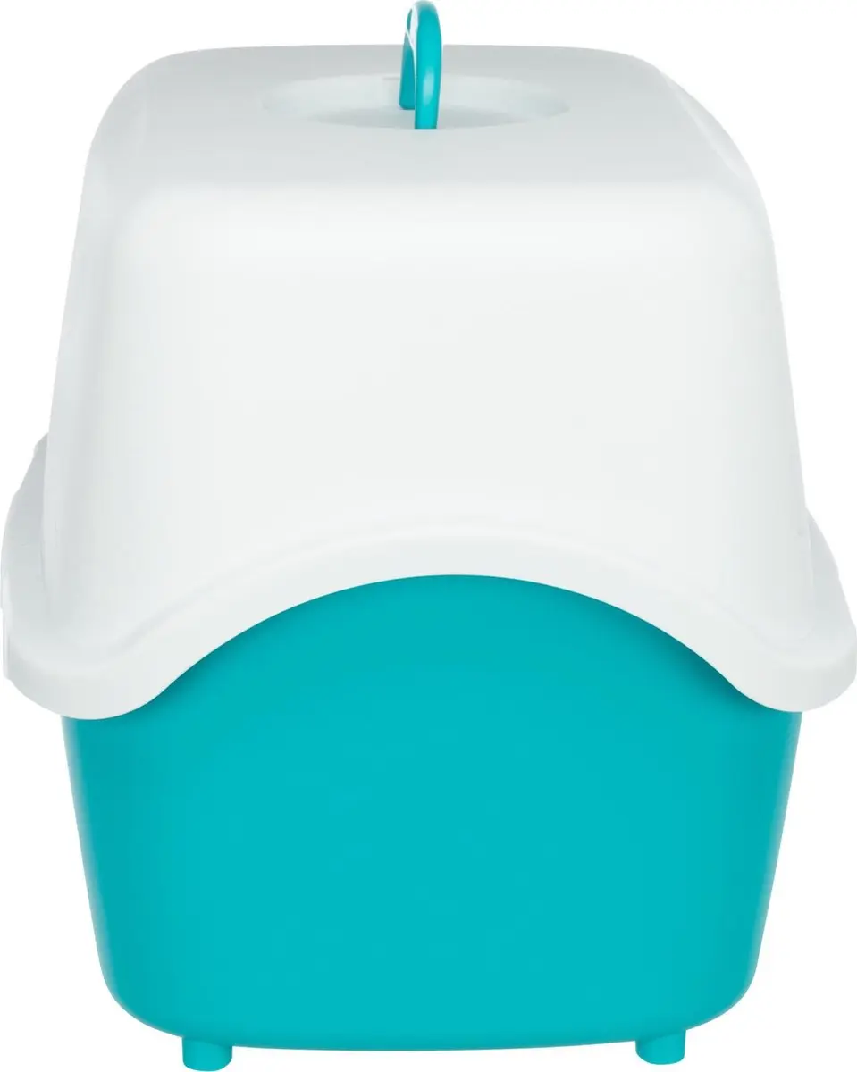 Trixie Vico Kattenbak - 56x40x40cm - Turquoise/Wit - afbeelding 3 van 6