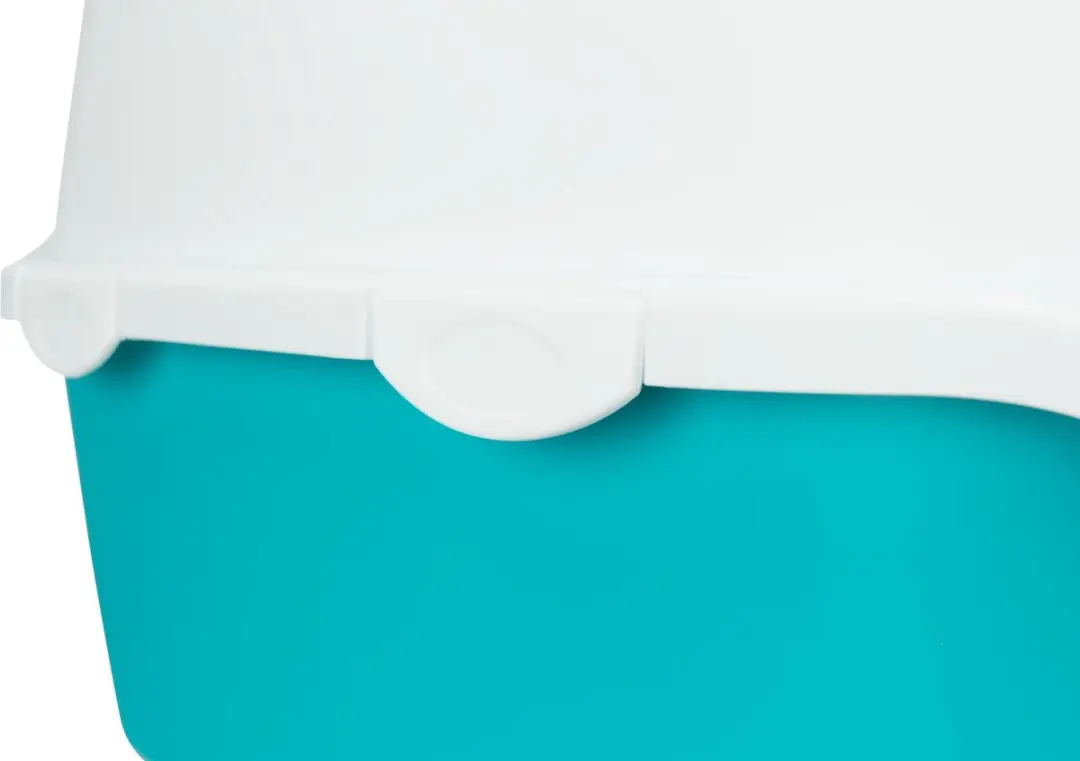 Trixie Vico Kattenbak - 56x40x40cm - Turquoise/Wit - afbeelding 6 van 6