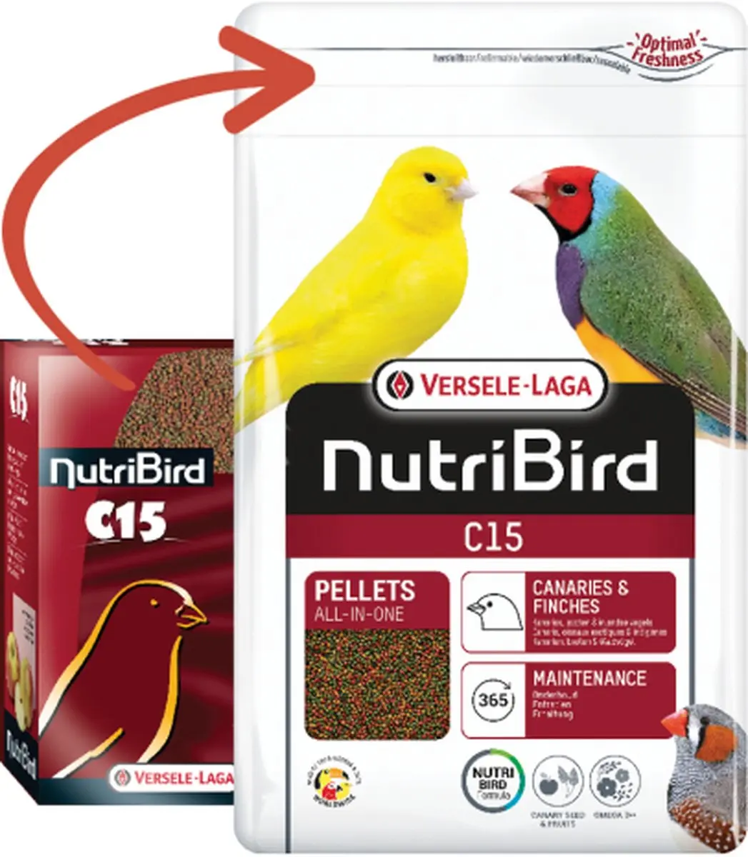 Versele-Laga Nutribird C15 Kanarie Onderhoudsvoer 3kg - afbeelding 5 van 6