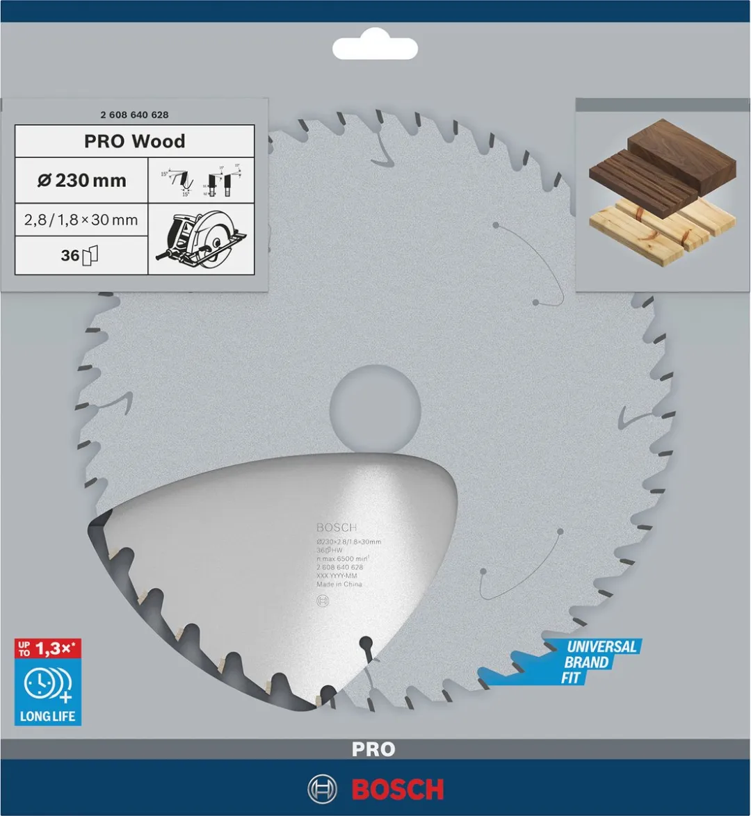 Bosch Professional Cirkelzaagblad Optiline 230mm Hout - 36 Tanden