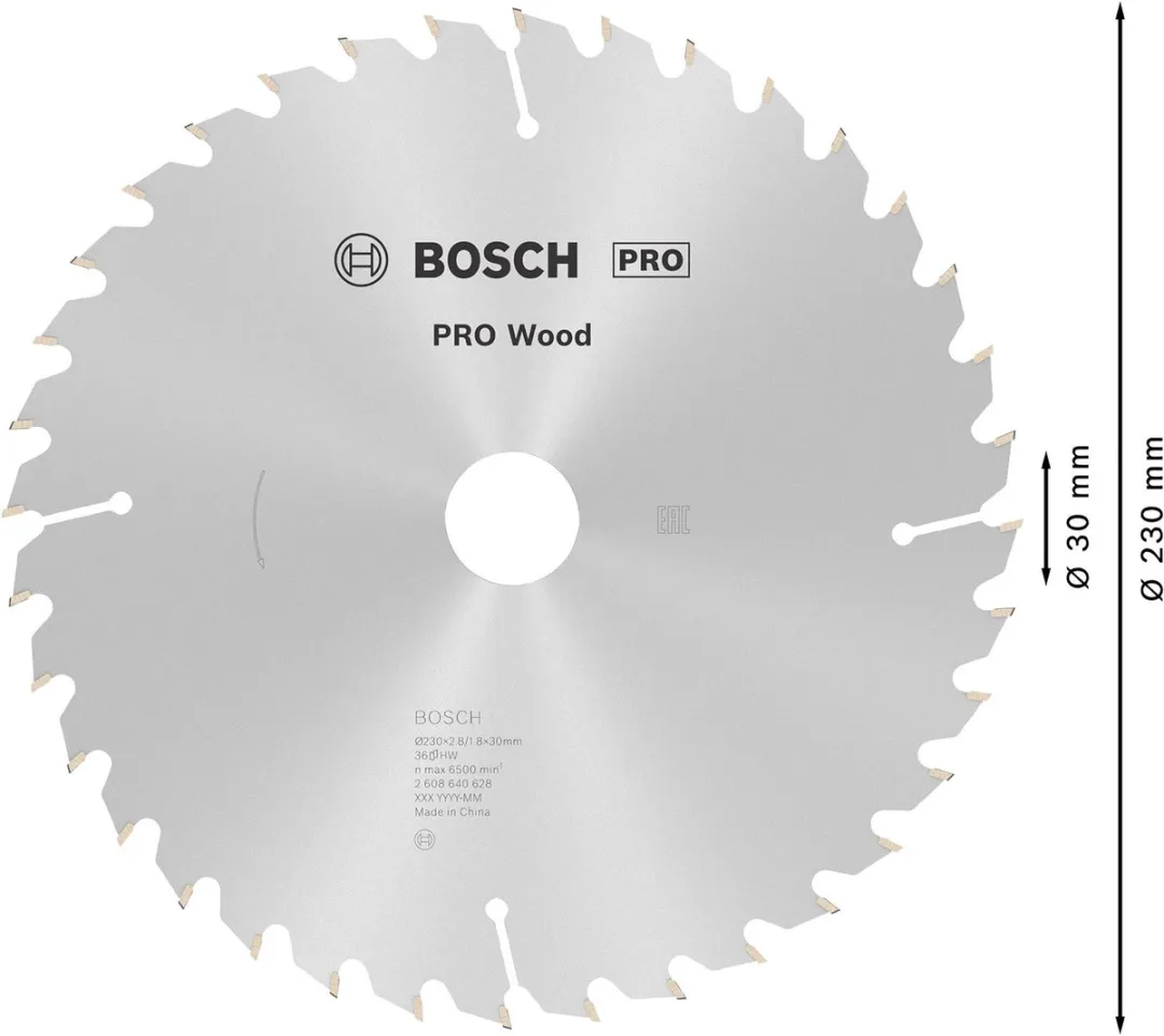 Bosch Professional Cirkelzaagblad Optiline 230mm Hout - 36 Tanden - afbeelding 6 van 6