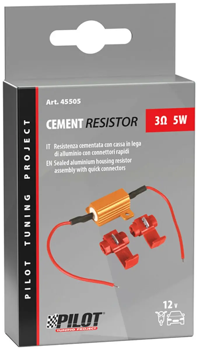 Lampa Weerstand 12V - 3 OHM - 5 W - afbeelding 2 van 3