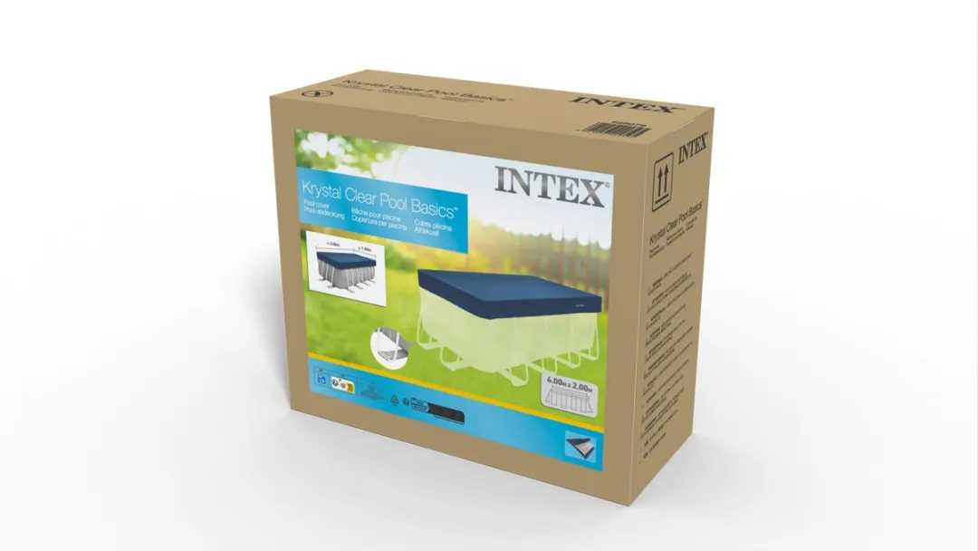 Intex Deluxe Afdekzeil 400x200cm - Donkerblauw