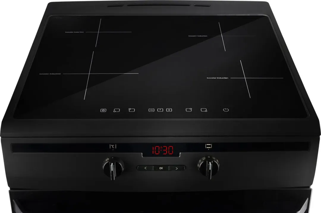 Inventum VFI6042ZWA Vrijstaand Inductiefornuis 60cm - 65L - Zwart
