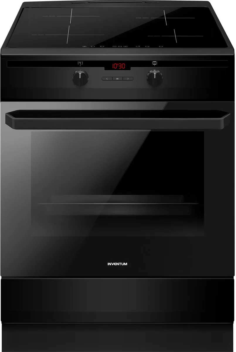 Inventum VFI6042ZWA Vrijstaand Inductiefornuis 60cm - 65L - Zwart