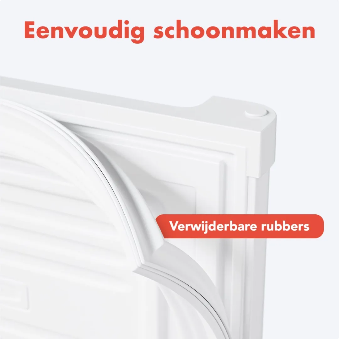 KitchenBrothers Mini Vriezer - 33L - Kleine Diepvrieskast - Vrijstaand - Compact - Wit