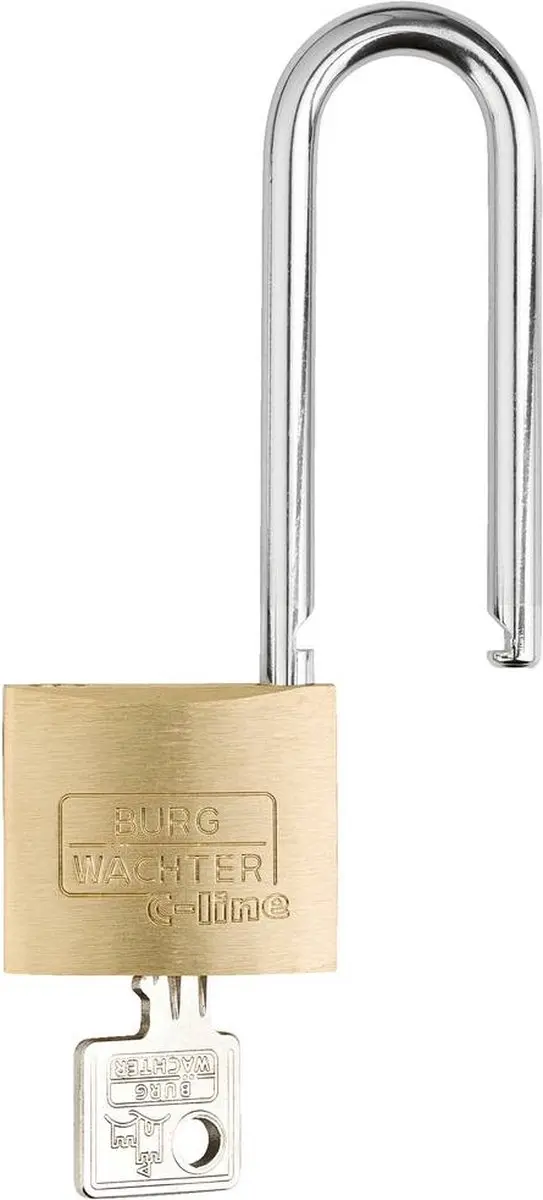 BURG-WÄCHTER 33681 Hangslot 40mm - Messing - 2 Sleutels - afbeelding 4 van 4
