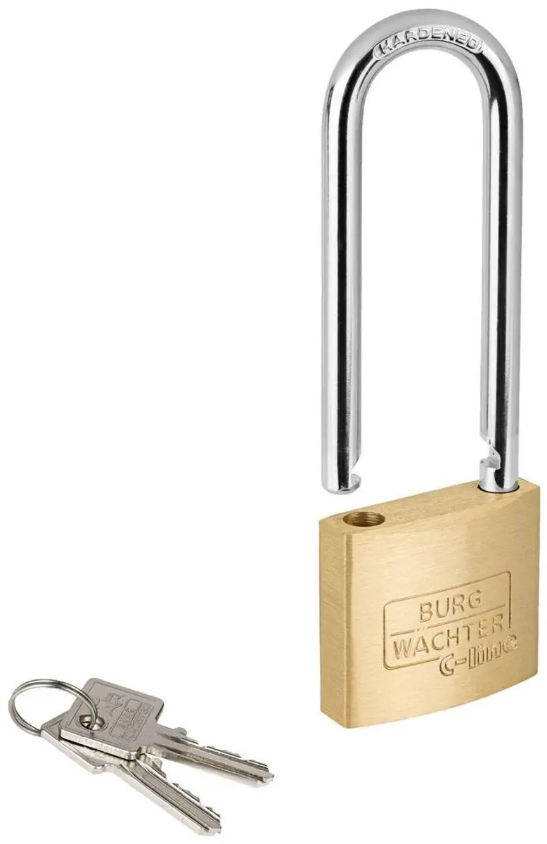 BURG-WÄCHTER 33681 Hangslot 40mm - Messing - 2 Sleutels - afbeelding 2 van 4
