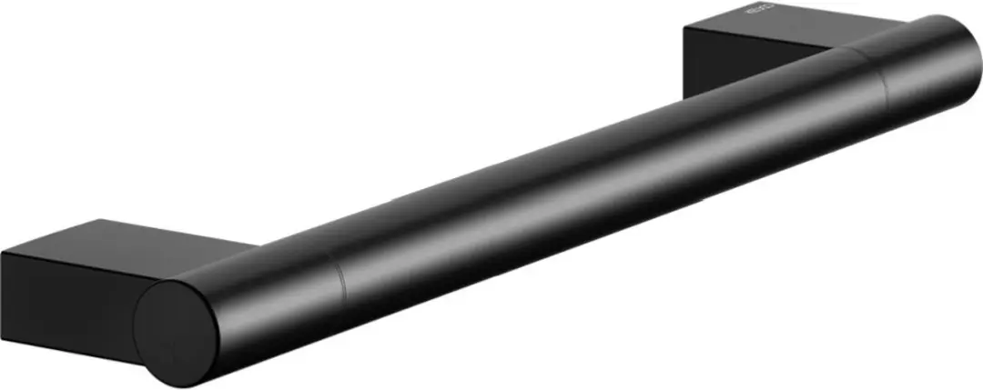 KEUCO Handgreep, zwart mat, 35,1 cm lang, belastbaarheid 115 kg, voor badkuip en