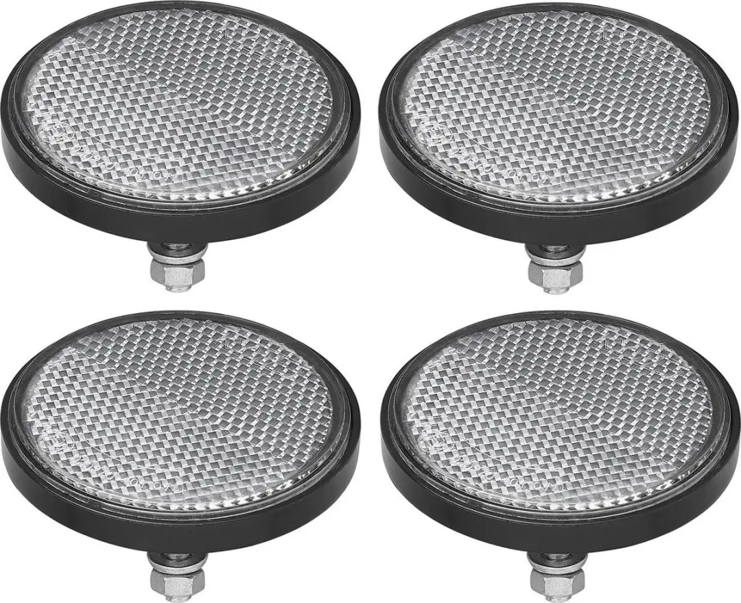 ProPlus Reflector - set 4x - wit - boutbevestiging - 60mm - M5 bout - rond