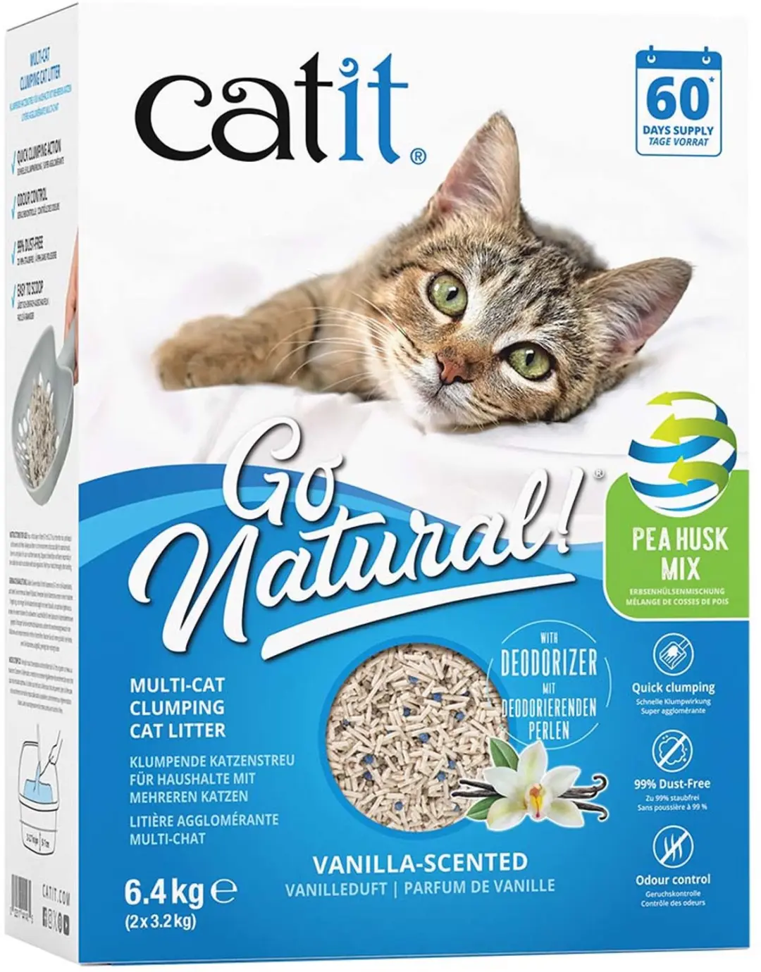 Catit Go Natural! Mix Vanille Klontvormend Zand 6.4kg