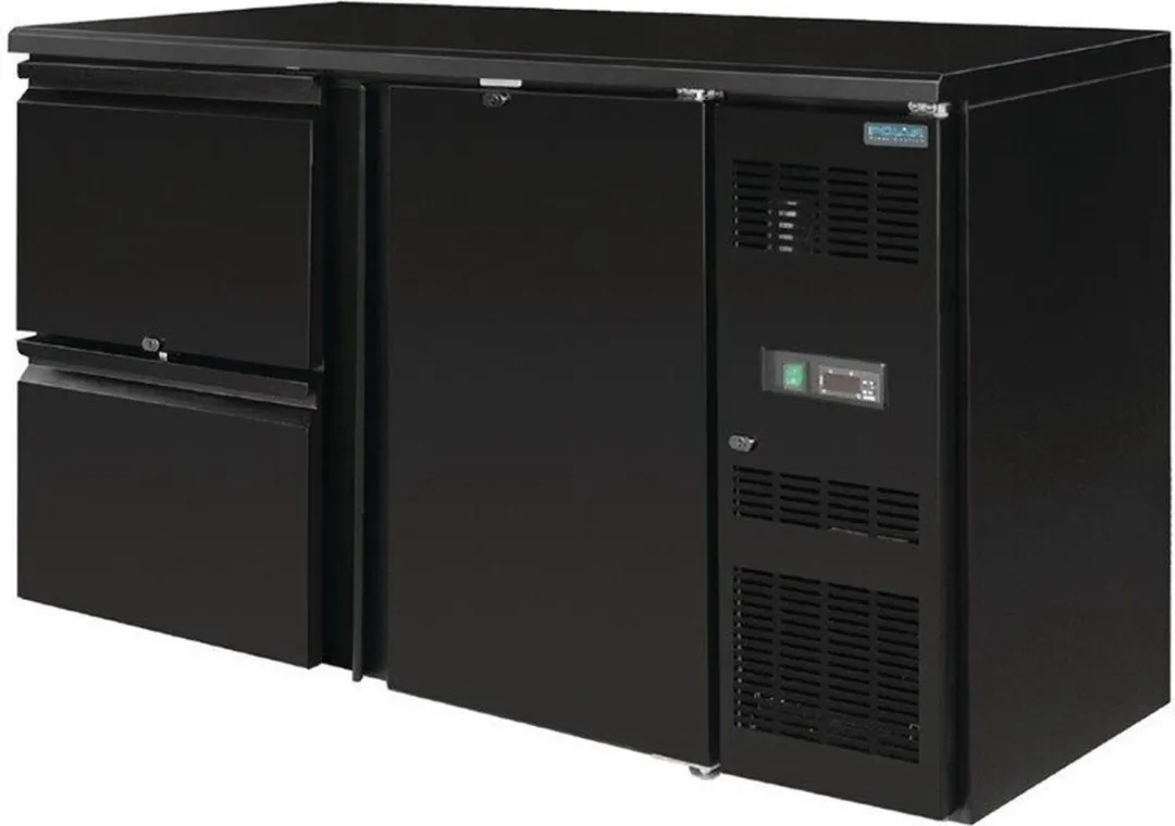 Polar GL186 Werkbank Koeling - 2 Laden - 349L - Zwart