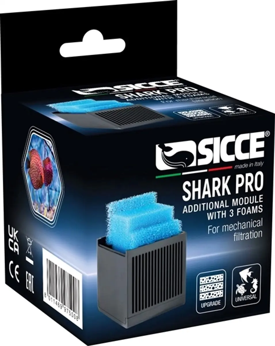 Sicce Shark Pro Module met 3 stuks foam