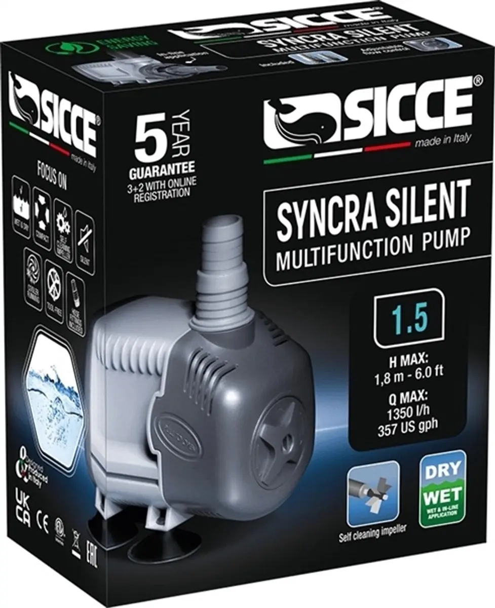 Sicce Syncra Silent 1.5 Aquariumpomp