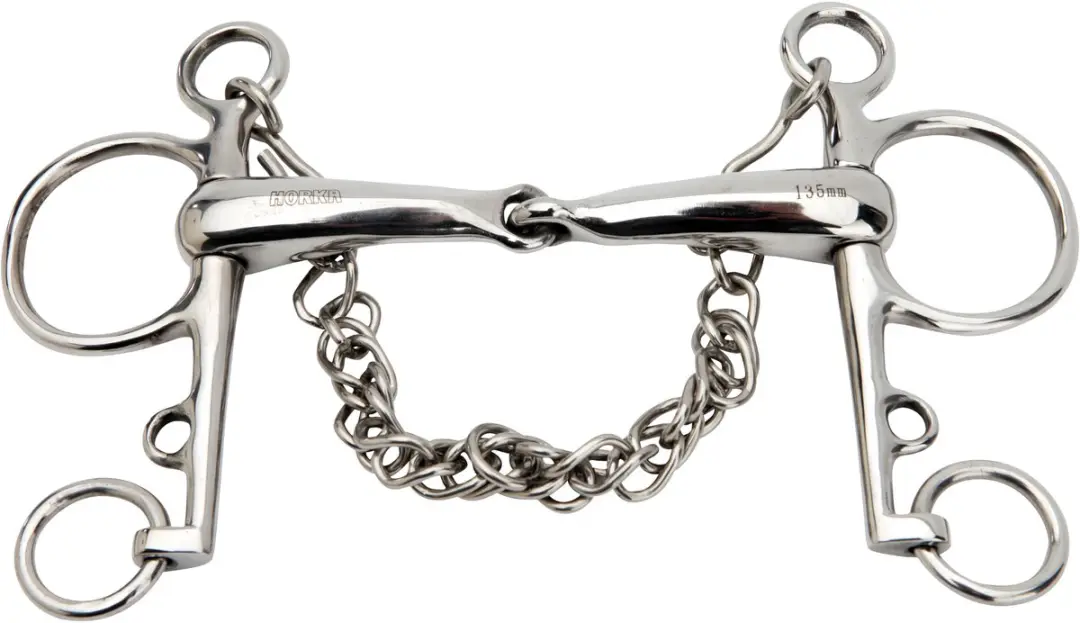 Massion PELHAM GEBROKEN RVS, 19 MM 15,5 cm