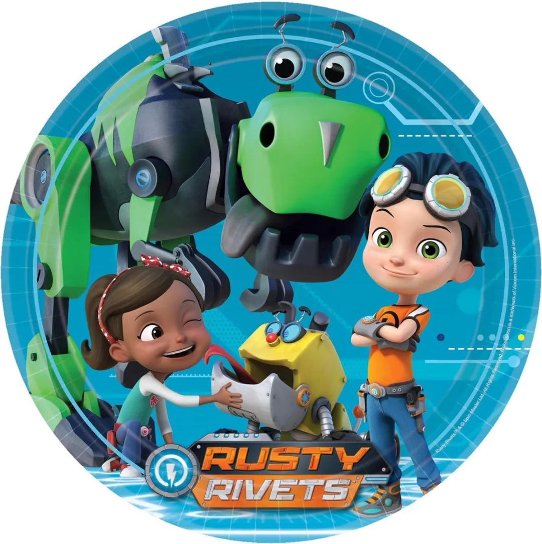 Nickelodeon Feestborden Rusty Rivets