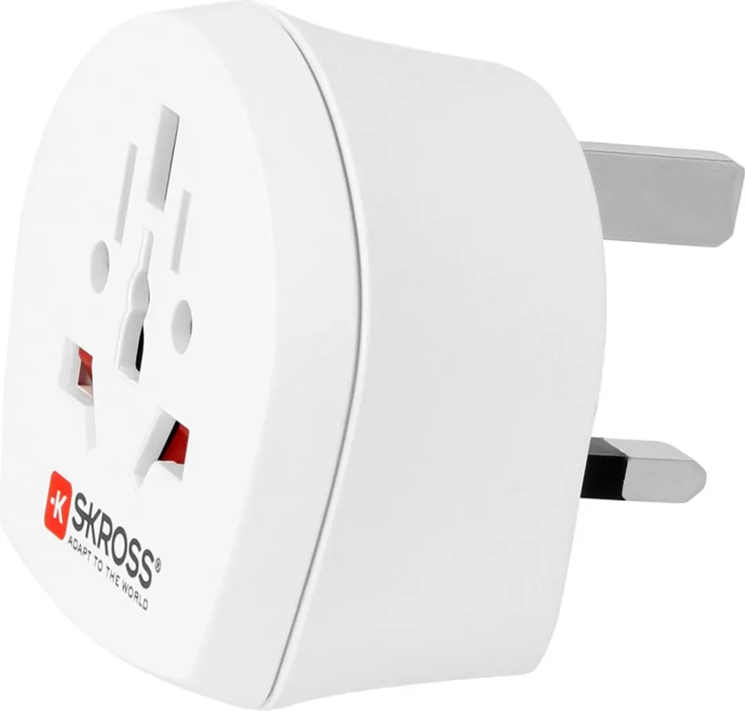 Skross Country Travel Adapter World to UK 2019 - Wit - afbeelding 4 van 6