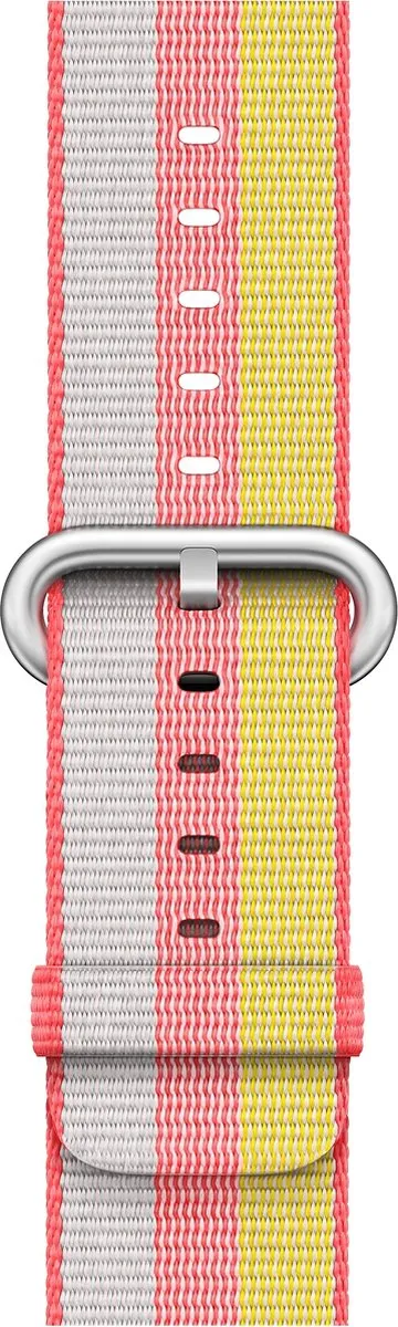 Apple Geweven Nylon Band Rood - One Size
