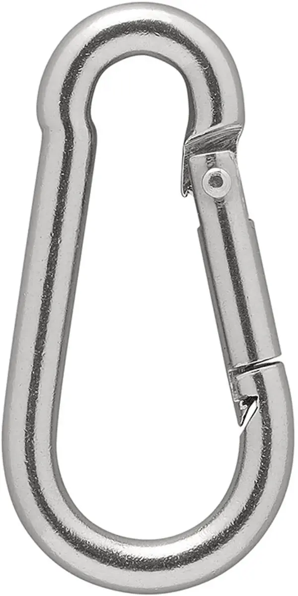 ProPlus Karabijnhaak RVS 8x80mm Groot [Carabijnhaak