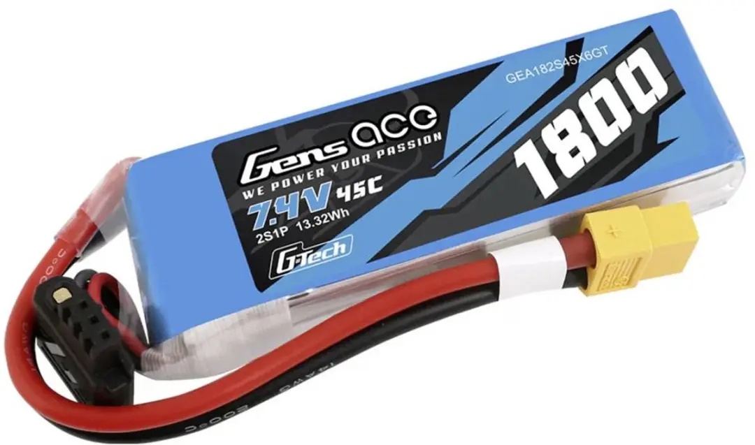 Gens Ace LiPo-accu GEA182S45X6GT - 1800mAh 7.4V 45C - afbeelding 3 van 6