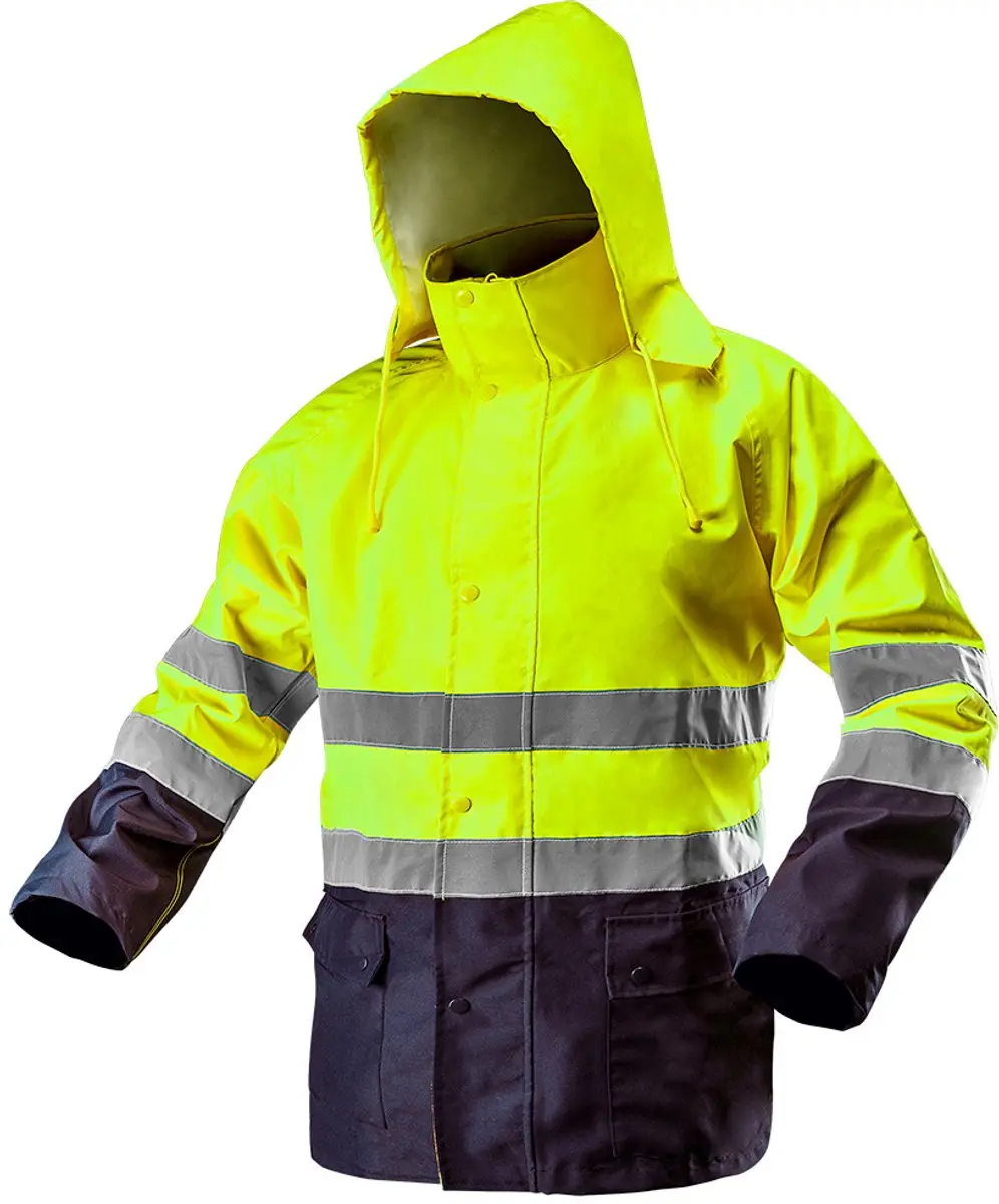 Neo Tools Hi-Vision Werk Jas Met Microfleece Geel S/48 Poliester Oxford Binnenka