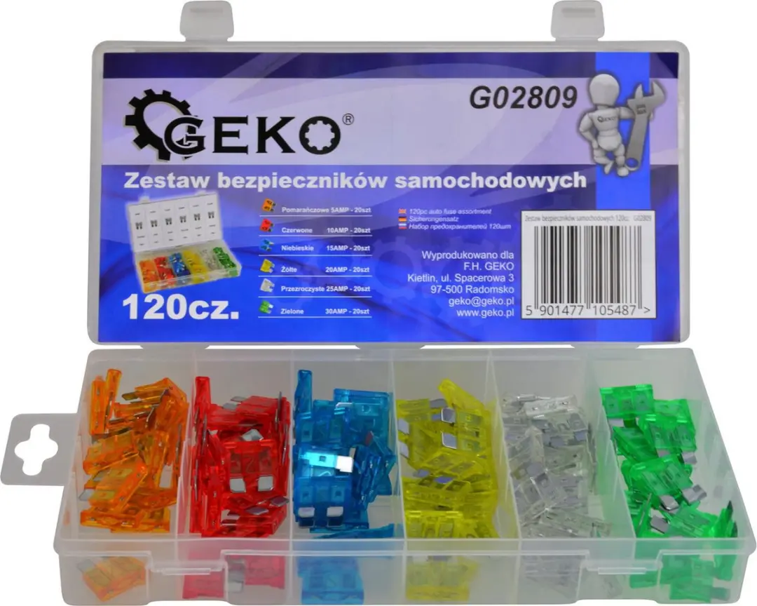 GEKO Auto Zekeringenset Mini 120 Stuks - afbeelding 2 van 6