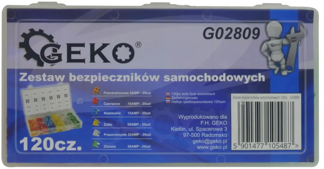 GEKO Auto Zekeringenset Mini 120 Stuks - afbeelding 6 van 6