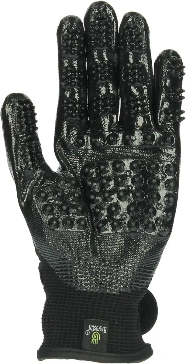 LeMieux HandsOn Verzorghandschoen - Maat M - Zwart - afbeelding 4 van 6