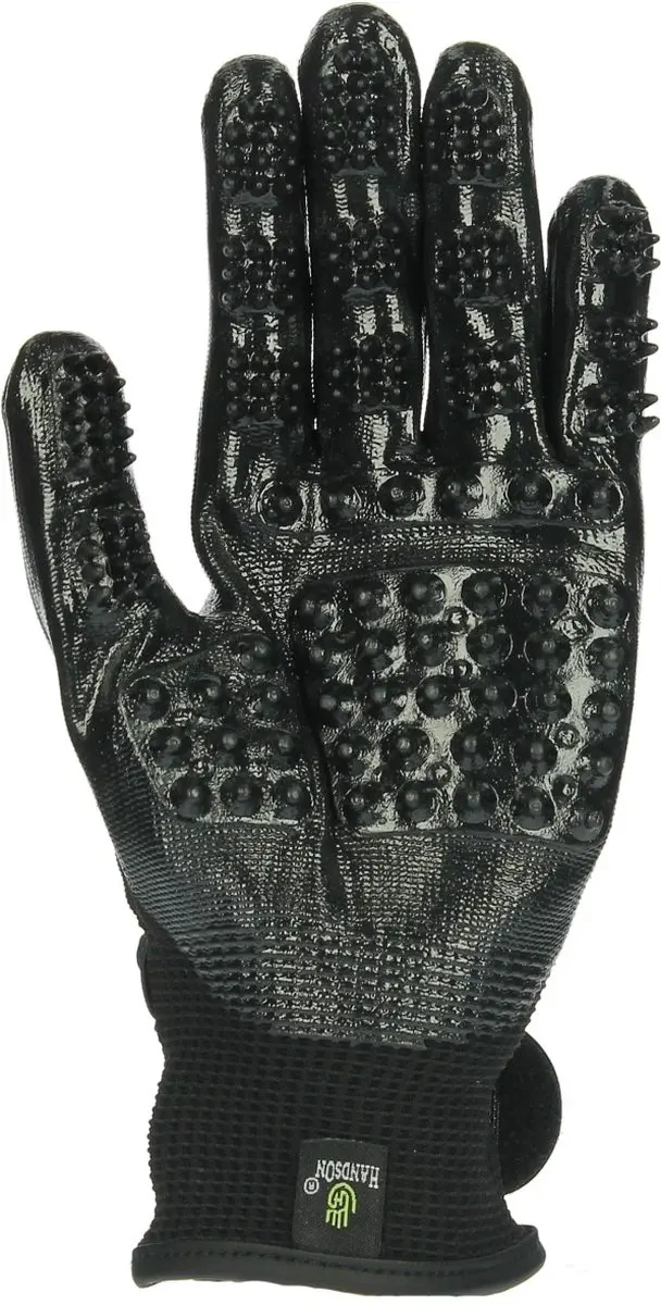 LeMieux HandsOn Verzorghandschoen - Maat M - Zwart - afbeelding 3 van 6