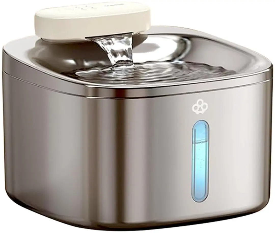 Oneisall PW04 Draadloze Kattendrinkfontein - 3,5L - Zilver - afbeelding 5 van 6