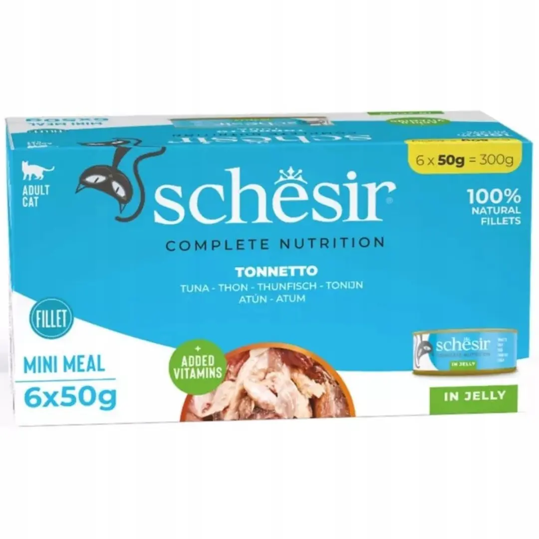 Schesir Nat Kattenvoer Mix Smaken - 24x50g - afbeelding 5 van 6