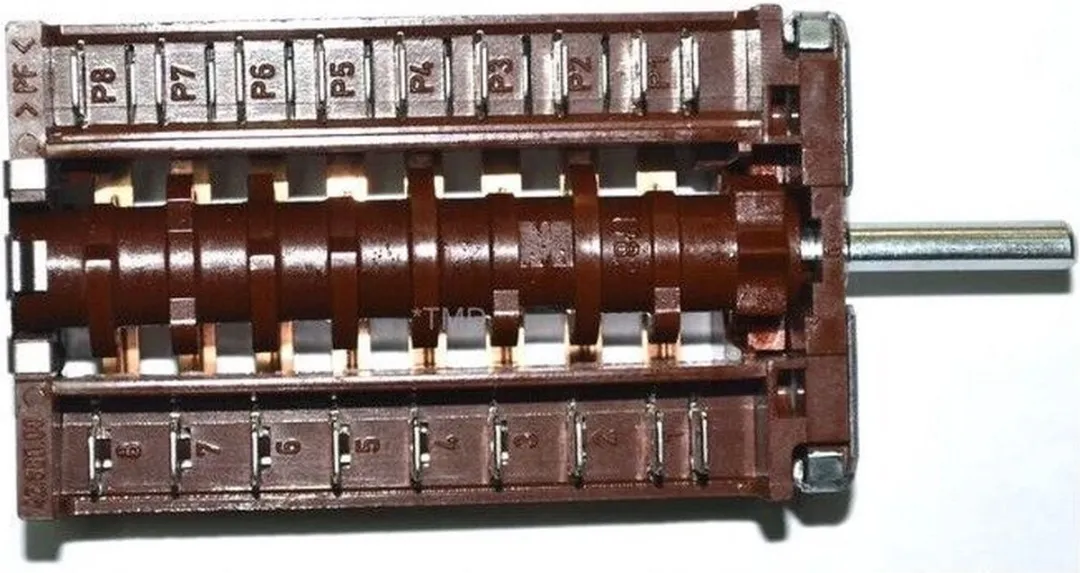 Whirlpool Ovenschakelaar 480121100973 - Koper/Zwart