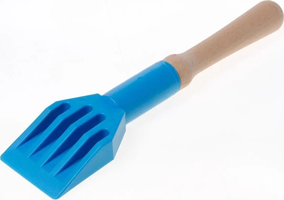 Glashevel Pvc Met Houten Handvat Zwart