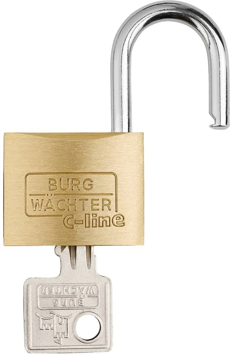 Burg-Wächter 3051 Hangslot 35mm - Messing - afbeelding 3 van 3