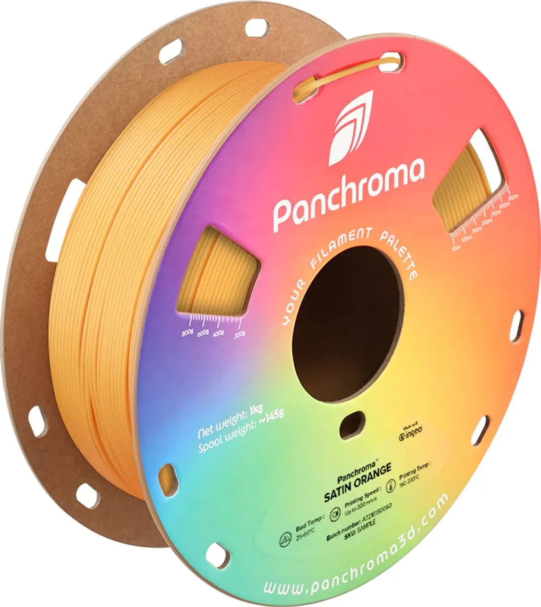 Polymaker Panchroma PLA Satin 1,75mm - Oranje 1kg