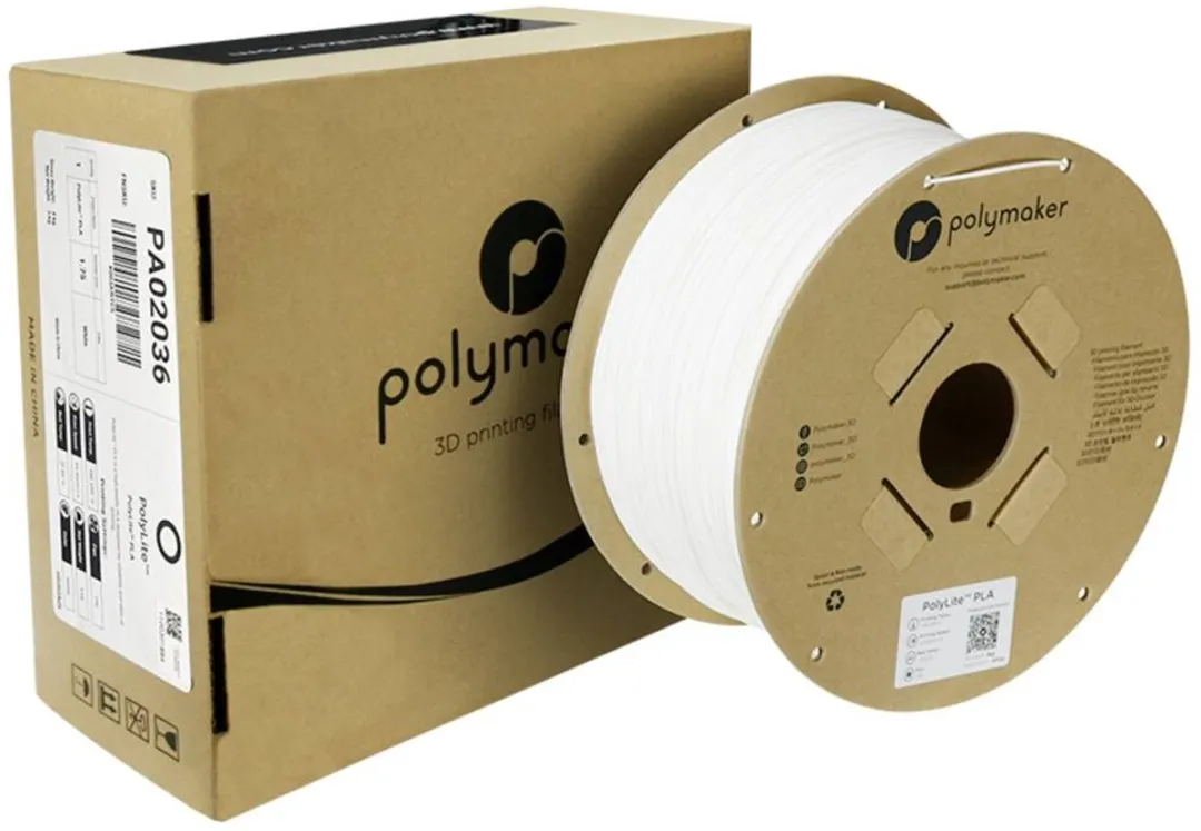 Polymaker PolyLite PLA Filament 1.75mm - 3000g - Wit